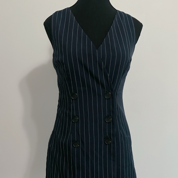 Fashion Nova - Navy Blue Skort Romper - Picture 3 of 9